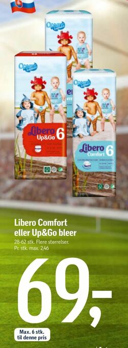 Føtex Libero Comfort eller Up&Go bleer tilbud
