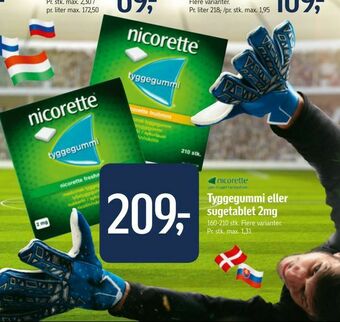 Føtex Tyggegummi eller sugetablet 2mg tilbud