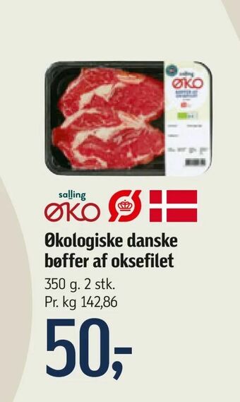 Føtex Økologiske danske bøffer af oksefilet tilbud