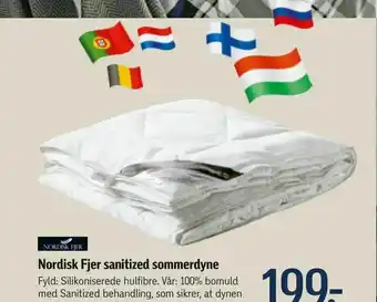Nordisk Fjer sanitized sommerdyne