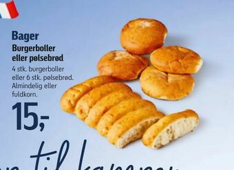 Føtex Burgerboller eller pølsebrød tilbud