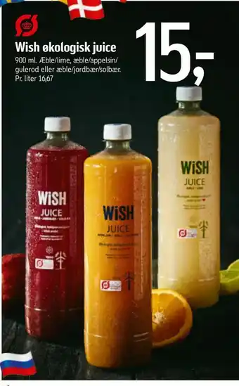 Føtex Wish økologisk juice tilbud