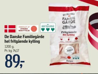 Føtex De Danske Familiegårde hel fritgående kylling tilbud