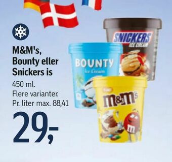 Føtex M&M's, Bounty eller Snickers is tilbud