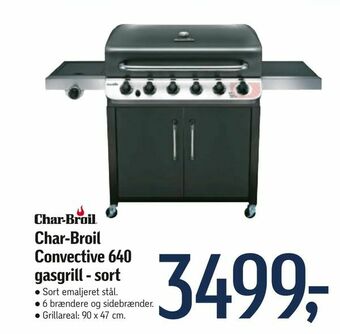 Føtex Char-Broil Convective 640 gasgrill - sort tilbud
