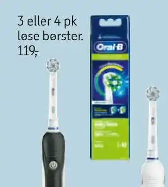3 eller 4 pk løse børster