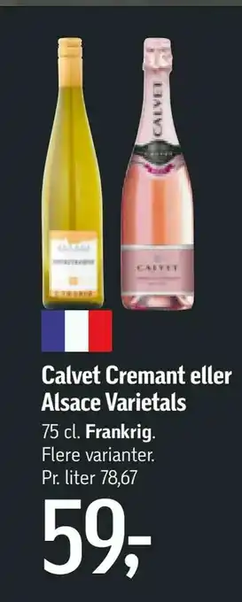 Føtex Calvet Cremant eller Alsace Varietals tilbud