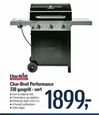 Føtex Char-Broil Performance 330 gasgrill - sort tilbud