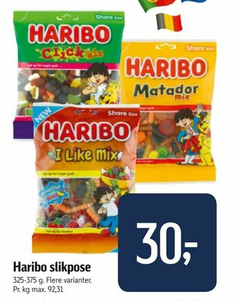 Føtex Haribo slikpose tilbud
