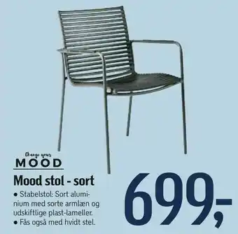 Føtex Mood stol - sort tilbud
