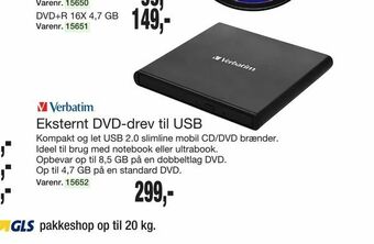 Harald Nyborg Eksternt DVD-drev til USB tilbud