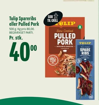 Tulip Spareribs eller Pulled Pork