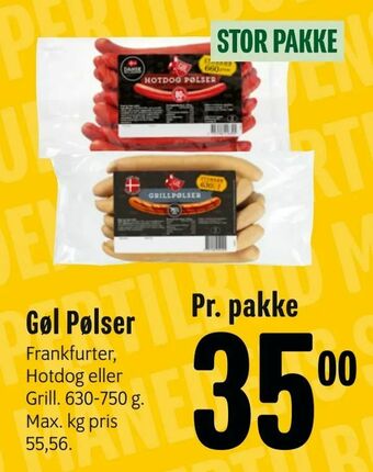 Min Købmand Gøl Pølser tilbud