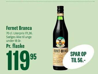 Min Købmand Fernet Branca tilbud