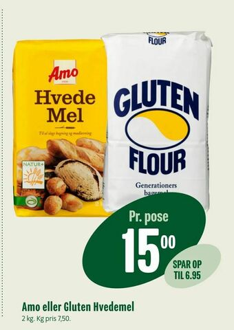 Min Købmand Amo eller Gluten Hvedemel tilbud