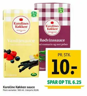 SPAR Karoline Køkken sauce tilbud