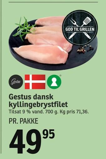 SPAR Gestus dansk kyllingebrystfilet tilbud