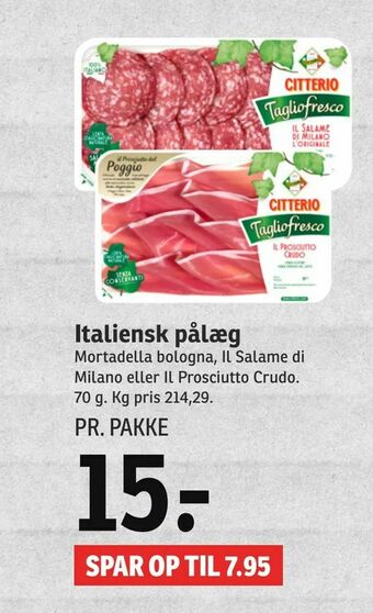 SPAR Italiensk pålæg tilbud