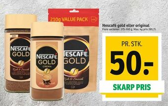 SPAR Nescafé gold eller original tilbud