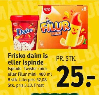 SPAR Frisko daim is eller ispinde tilbud