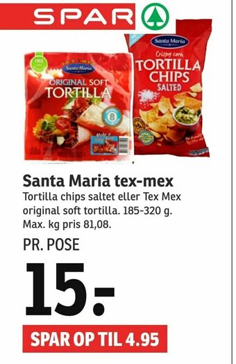 SPAR Santa Maria tex-mex tilbud