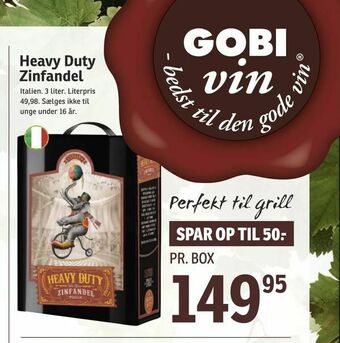 Heavy Duty Zinfandel