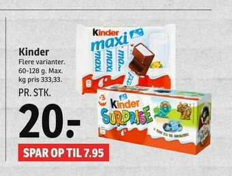SPAR Kinder tilbud