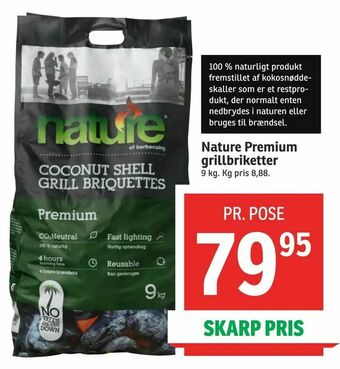 SPAR Nature Premium grillbriketter tilbud