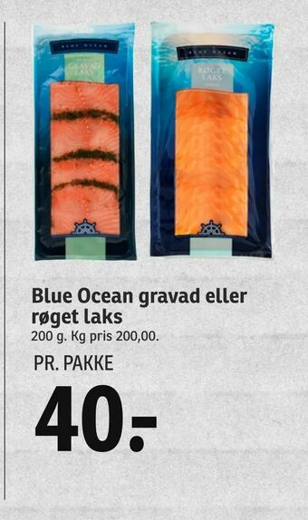 SPAR Blue Ocean gravad eller røget laks tilbud