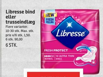 SPAR Libresse bind eller trusseindlæg tilbud