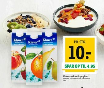 SPAR Kløver sødmælksyoghurt tilbud