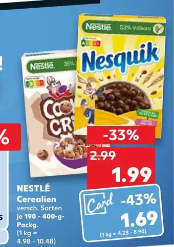 Kaufland Cerealien Nestlé tilbud