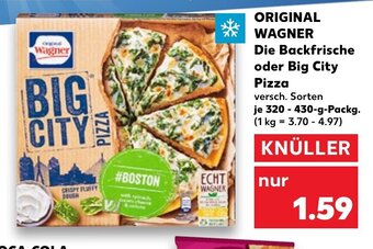 Kaufland Original Wagner Die Backfrische Oder Big City Pizza tilbud