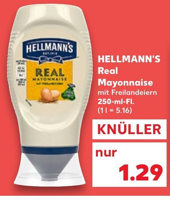 Hellmann's Real Mayonnaise tilbud hos Kaufland
