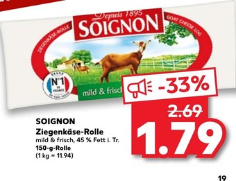 Soignon Ziegenkäse-Rolle