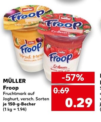 Kaufland DE Müller Froop tilbud