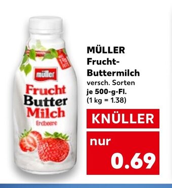 Kaufland DE Müller Frucht-Buttermilch tilbud