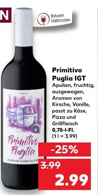 Kaufland DE Primitivo Puglia IGT tilbud