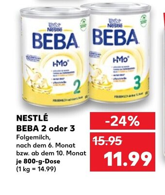 Kaufland Nestlé Beba 2 Oder 3 tilbud
