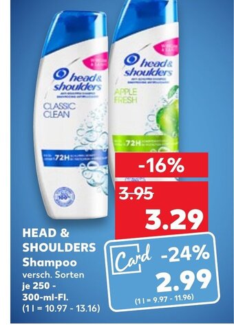 Kaufland DE Head & Shoulders Shampoo tilbud