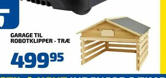 Garage til robotklipper - træ