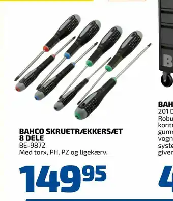 Davidsen Bahco skruetrækkersæt 8 dele tilbud