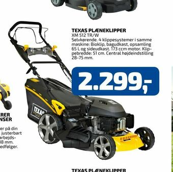 Davidsen Texas plæneklipper tilbud