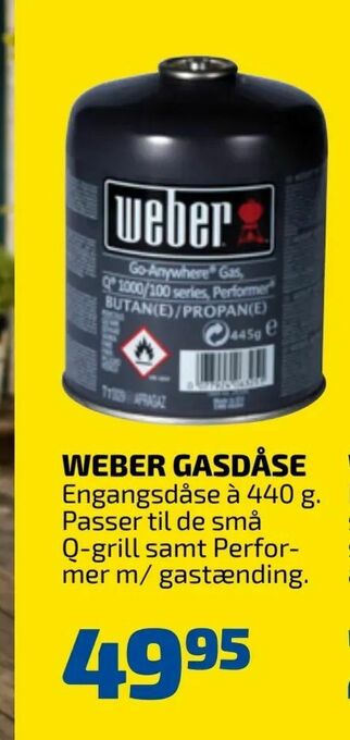 Weber gasdåse