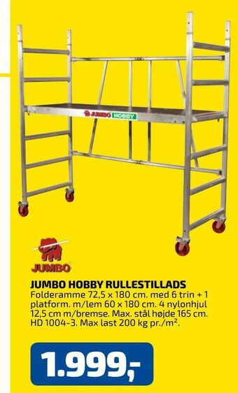 Davidsen Jumbo hobby rullestillads tilbud