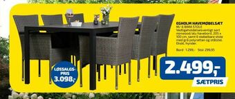 Davidsen Egholm havemøbelsæt tilbud