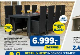 Davidsen Calvi havemøbelsæt tilbud