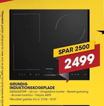 Punkt1 Grundig induktionskogeplade tilbud