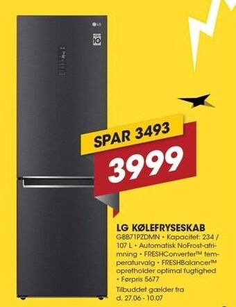 Punkt1 LG kølefryseskab tilbud