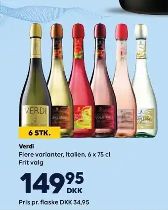 BorderShop Verdi 6 stk. tilbud